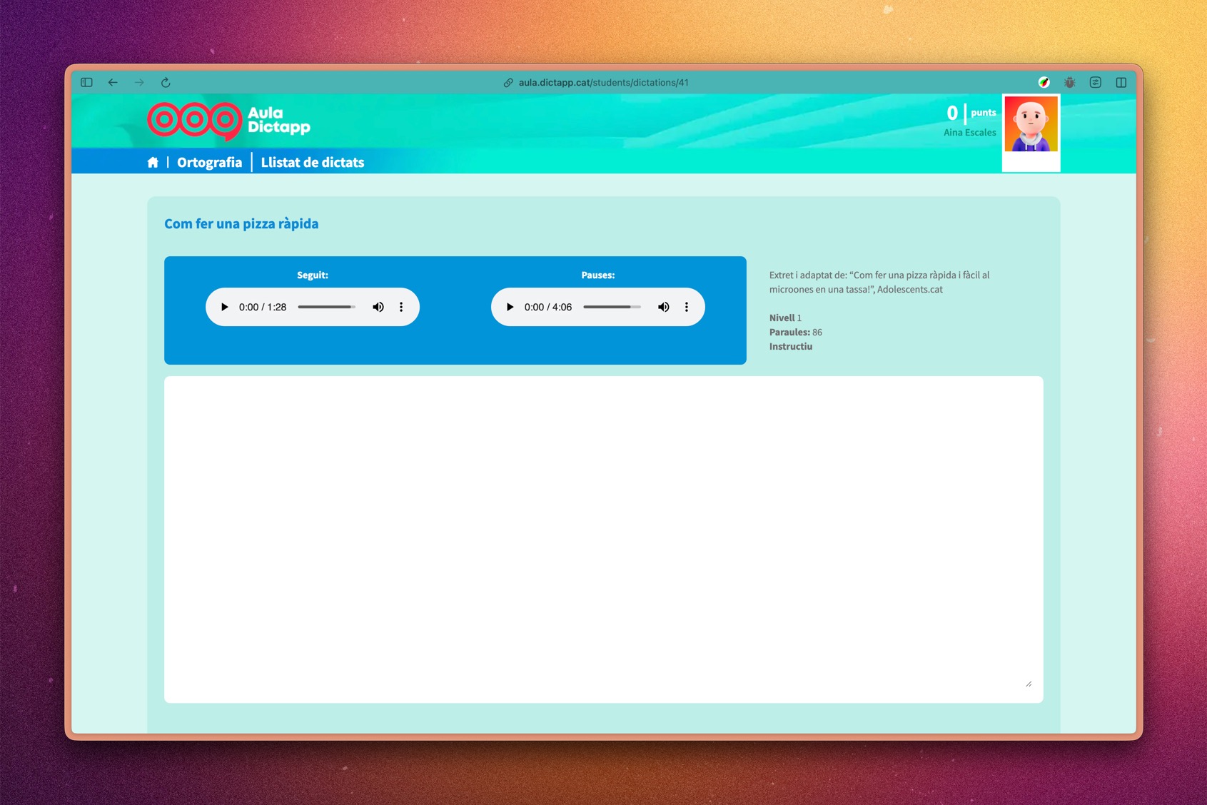 Aula Dictapp